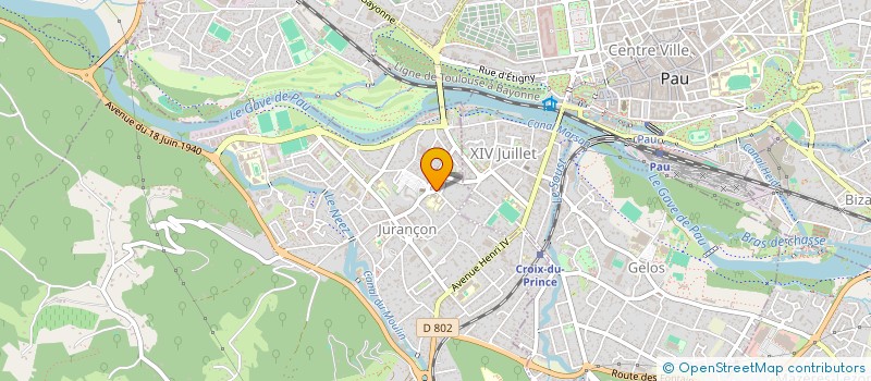 localisation de l'entreprise SCI MILAGE à JURANCON