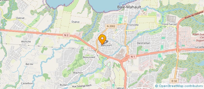 localisation de l'entreprise SCI MILAGO  BAIE MAHAULT