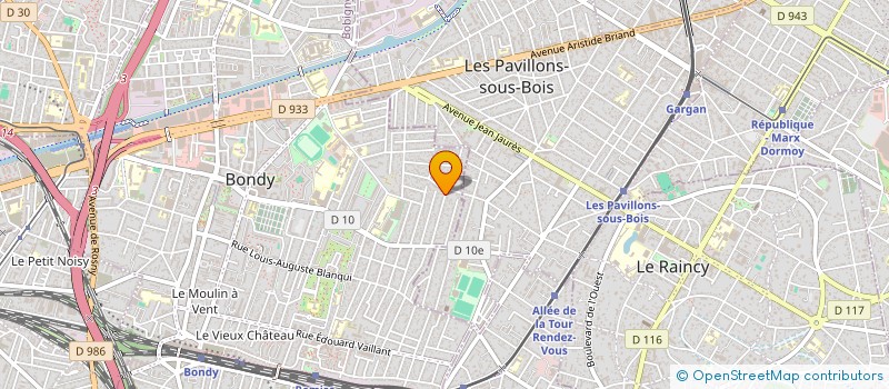 localisation de l'entreprise SCI MILAN  BONDY