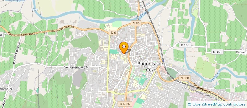 localisation de l'entreprise SCI MILAN  BAGNOLS-SUR-CEZE