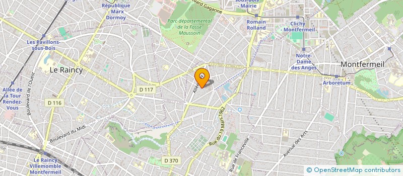 localisation de l'entreprise SCI MILAN à GAGNY