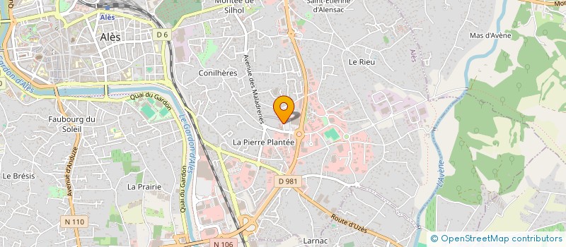 localisation de l'entreprise SCI MILANO  ALES