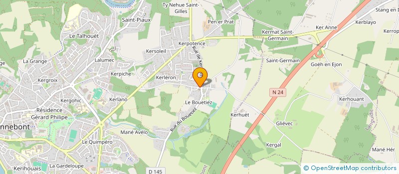 localisation de l'entreprise SCI MILANO2017  HENNEBONT