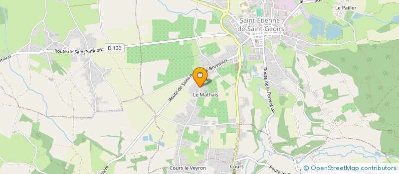 localisation de l'entreprise SCI MILANOLE  SAINT-ETIENNE-DE-SAINT-GEOIRS