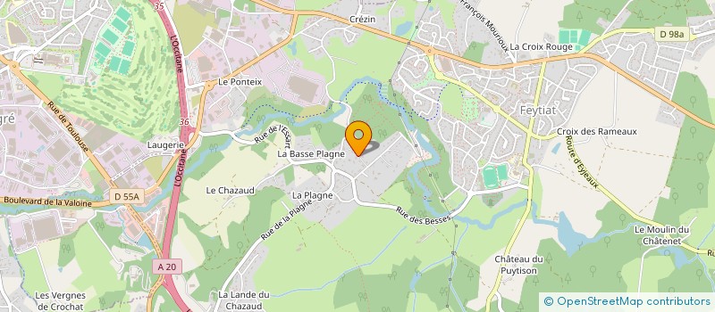localisation de l'entreprise SCI MILAU à FEYTIAT
