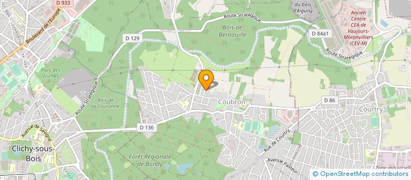 localisation de l'entreprise SCI MILAURE  COUBRON