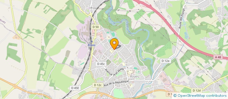 localisation de l'entreprise SCI MILEA  RIVES