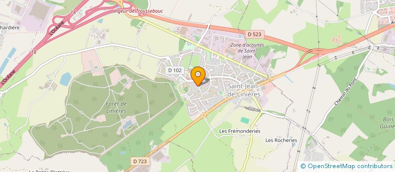 localisation de l'entreprise SCI MILENA  SAINT-LEGER-DE-LINIERES