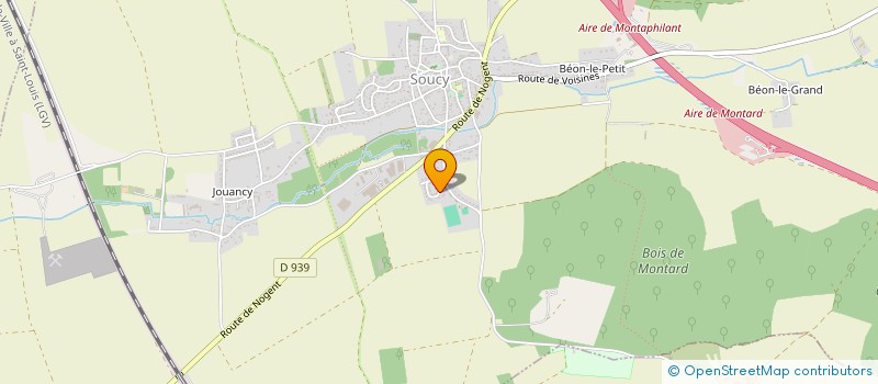 localisation de l'entreprise SCI MILENA  SOUCY