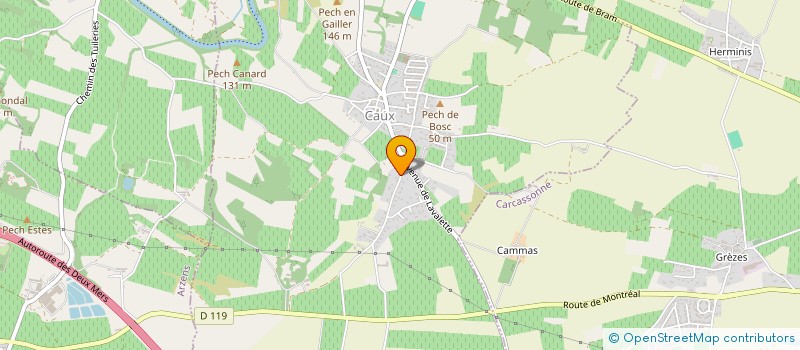 localisation de l'entreprise SCI MILESI  CAUX-ET-SAUZENS