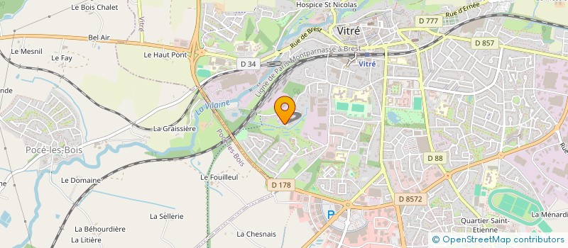 localisation de l'entreprise SCI MILET  VITRE