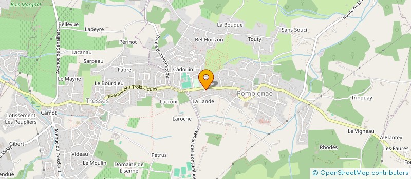 localisation de l'entreprise SCI MILETO JESSICA  POMPIGNAC