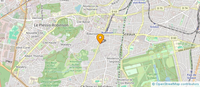 localisation de l'entreprise SCI MILEVA à SCEAUX