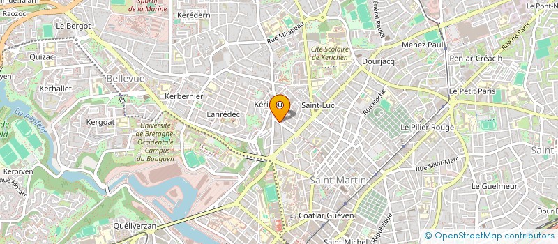 localisation de l'entreprise SCI MILGAUSS  BREST