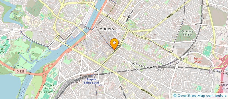 localisation de l'entreprise SCI MILHER à ANGERS