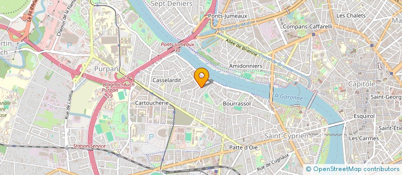 localisation de l'entreprise SCI MILHES  TOULOUSE