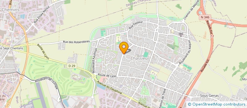 localisation de l'entreprise SCI MILI  CHASSIEU