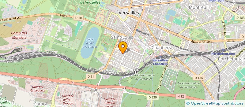 localisation de l'entreprise SCI MILIA ESTATE à VERSAILLES