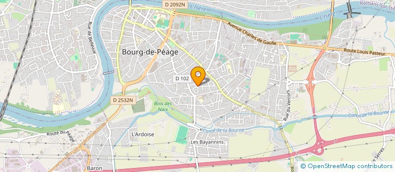 localisation de l'entreprise SCI MILIAMA  BOURG-DE-PEAGE