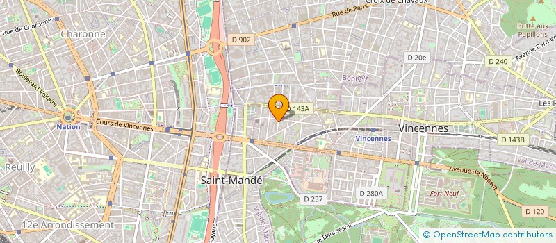 localisation de l'entreprise SCI MILICAROLI à VINCENNES