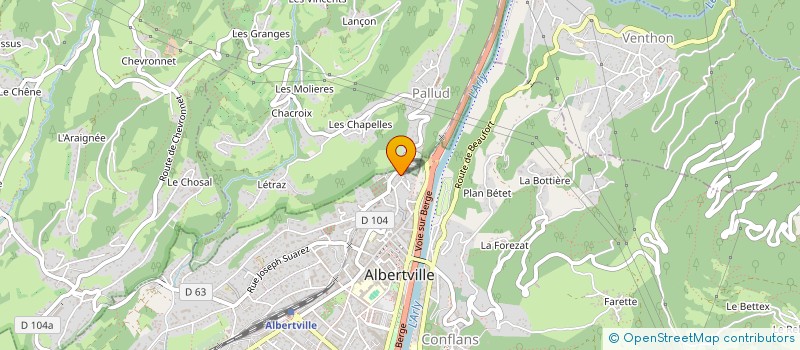 localisation de l'entreprise SCI MILICOLAS  ALBERTVILLE