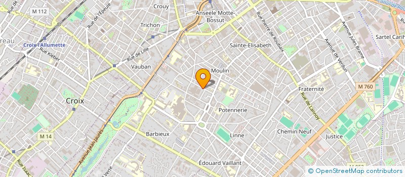 localisation de l'entreprise SCI MILIEL  ROUBAIX