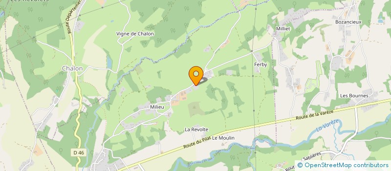 localisation de l'entreprise SCI MILIEU  MONSTEROUX-MILIEU