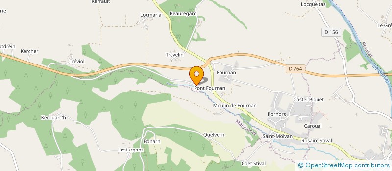 localisation de l'entreprise SCI MILIN FOURNAN  CLEGUEREC