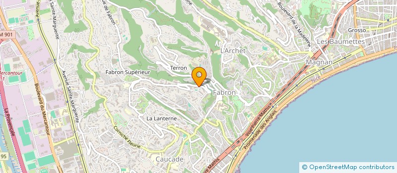 localisation de l'entreprise SCI MILINE à NICE