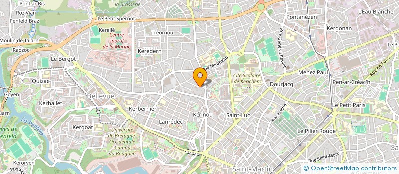 localisation de l'entreprise SCI MILIO ET CIE  BREST