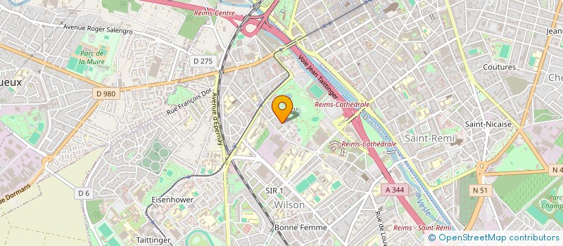 localisation de l'entreprise SCI MILISINE  REIMS