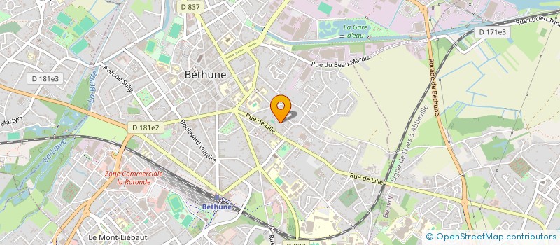 localisation de l'entreprise SCI MILKA  BETHUNE