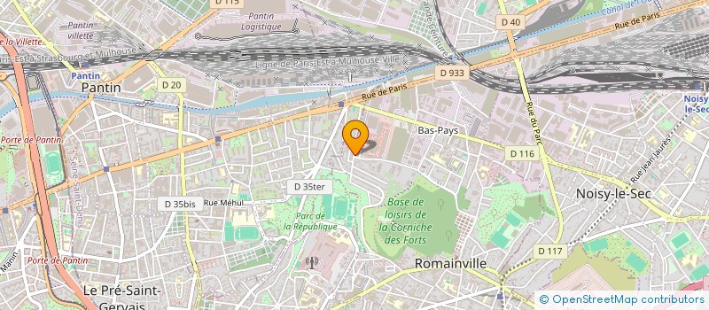 localisation de l'entreprise SCI MILL à ROMAINVILLE