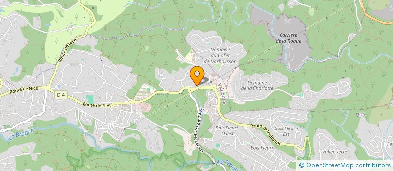 localisation de l'entreprise SCI MILLA  VALBONNE