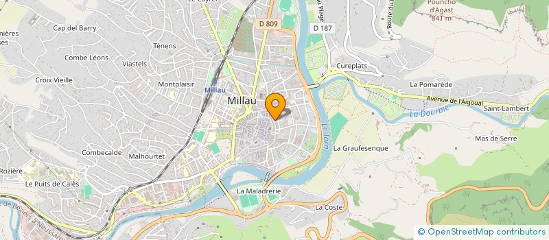 localisation de l'entreprise SCI MILLAVOC  MILLAU