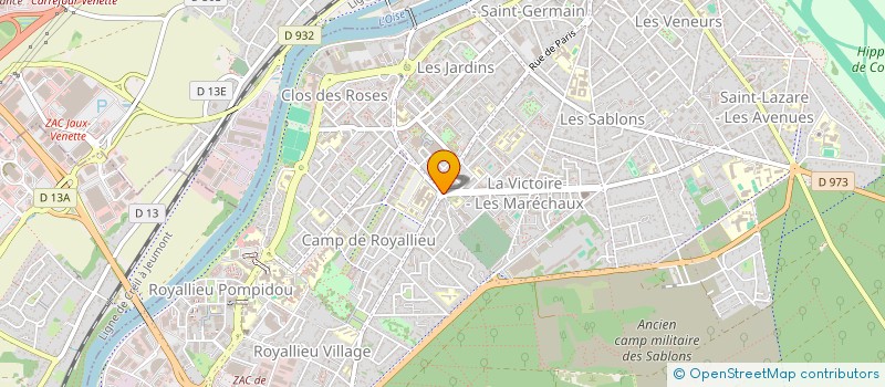 localisation de l'entreprise SCI MILLE BLEUET  COMPIEGNE