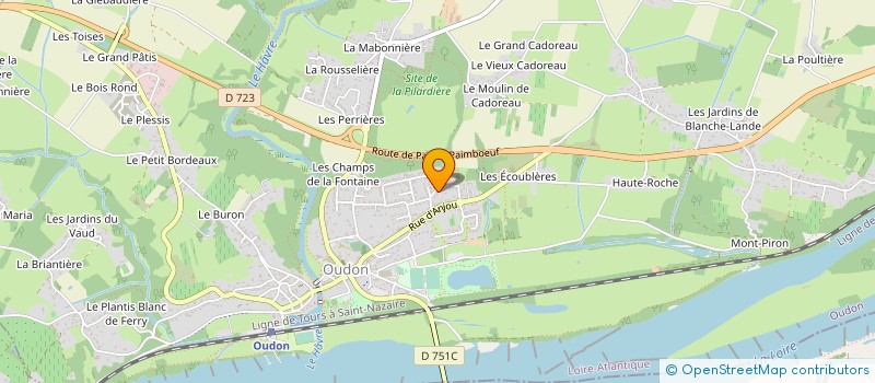 localisation de l'entreprise SCI MILLE COULEURS  OUDON