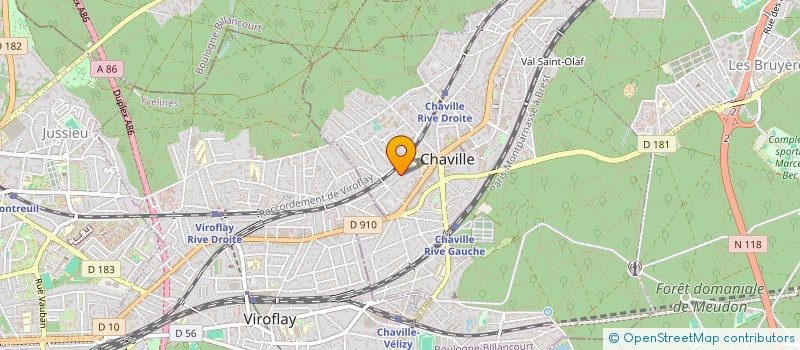 localisation de l'entreprise SCI MILLE ET UN PIEDS à CHAVILLE