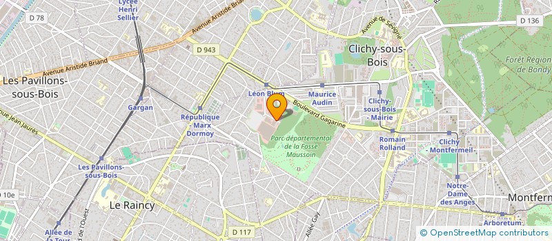 localisation de l'entreprise SCI MILLE FLEURS à CLICHY-SOUS-BOIS