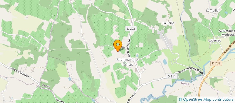 localisation de l'entreprise SCI MILLE PIEDS  SAVIGNAC-DE-DURAS