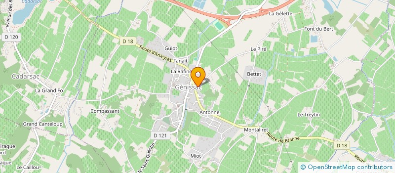 localisation de l'entreprise SCI MILLE SABORDS  GENISSAC