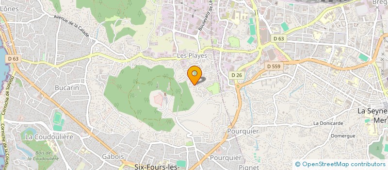 localisation de l'entreprise SCI MILLEBRAN à SIX-FOURS-LES-PLAGES