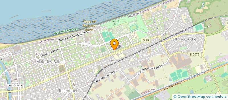 localisation de l'entreprise SCI MILLEBRUGGHE à DUNKERQUE