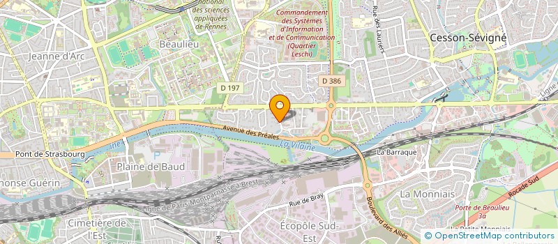 localisation de l'entreprise SCI MILLENIAL  CESSON-SEVIGNE