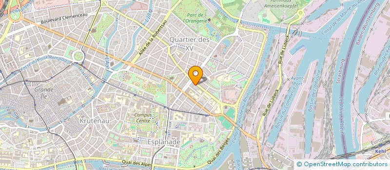 localisation de l'entreprise SCI MILLENIUM 2000  STRASBOURG