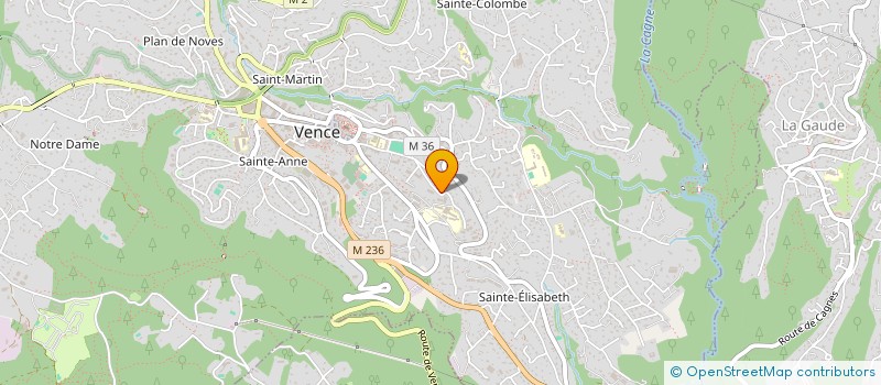 localisation de l'entreprise SCI MILLENIUM  VENCE