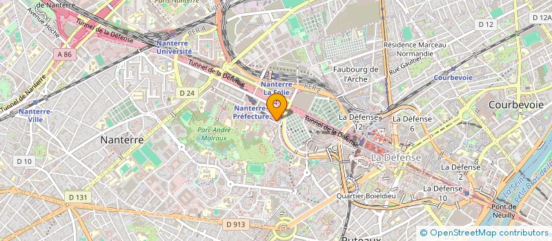 localisation de l'entreprise SCI MILLENIUM EDUCATION  NANTERRE