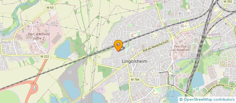 localisation de l'entreprise SCI MILLENIUMS 67  LINGOLSHEIM