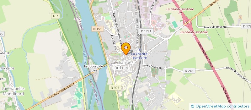 localisation de l'entreprise SCI MILLEREUX  LA CHARITE-SUR-LOIRE