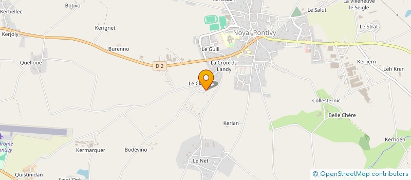 localisation de l'entreprise SCI MILLERO  NOYAL-PONTIVY